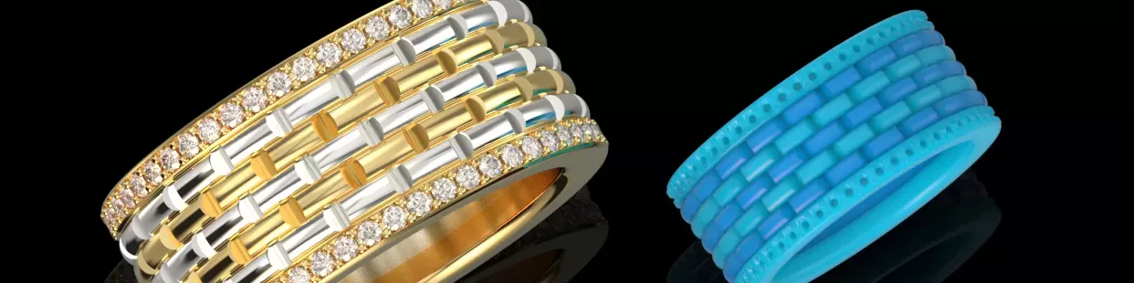 Modelos Profesionales para Diseño de Joyería para Hombres | CGRINGS3D