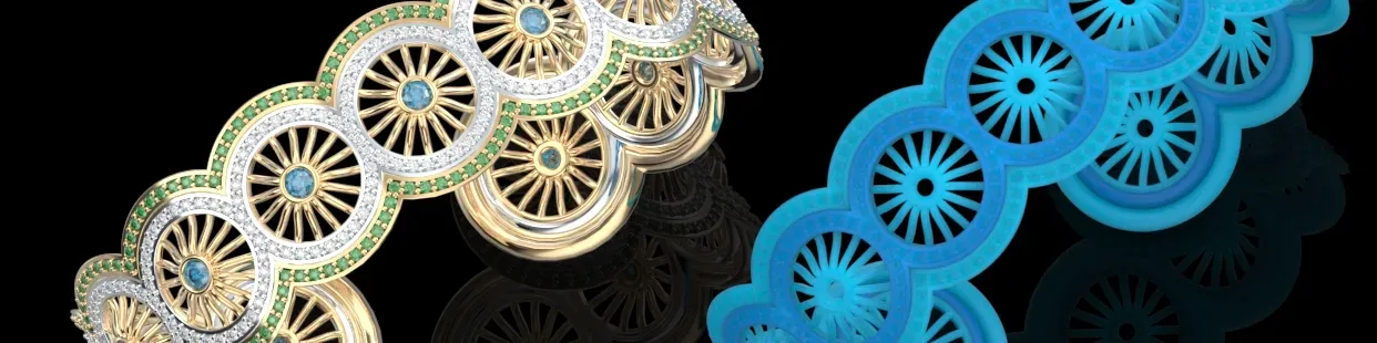 Bracelets 3D CAO.Joaillerie 3D.Design CAO de Bijoux.Bijoux.3D CAO.3D