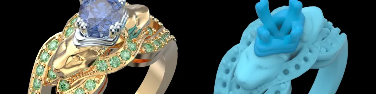 3D CAD Vintage Jewelry.3D Jewelry Design Marketplace.Jewelry Design.3D