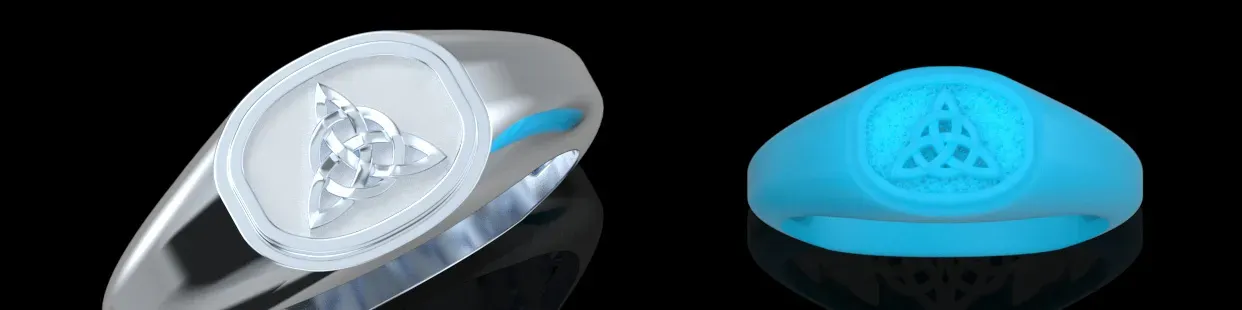 Modelli CAD 3D di Anelli da Uomo - Design Premium Stampabili in 3D per Gioiellieri