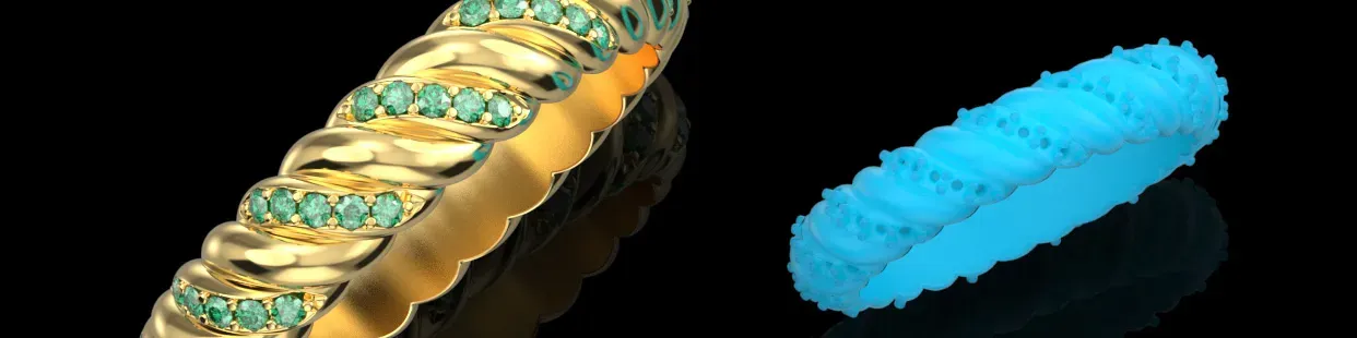 Modelos CAD de Anillos Rompecabezas 3D para Joyeros | Diseños de Anillos Rompecabezas Imprimibles