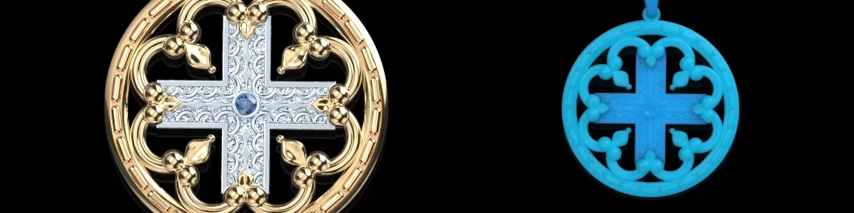Modelli CAD di Ciondoli Religiosi in 3D | Design Professionale di Gioielli