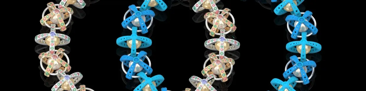 Modelli CAD di braccialetti 3D per design e produzione di gioielli | CGRINGS3D