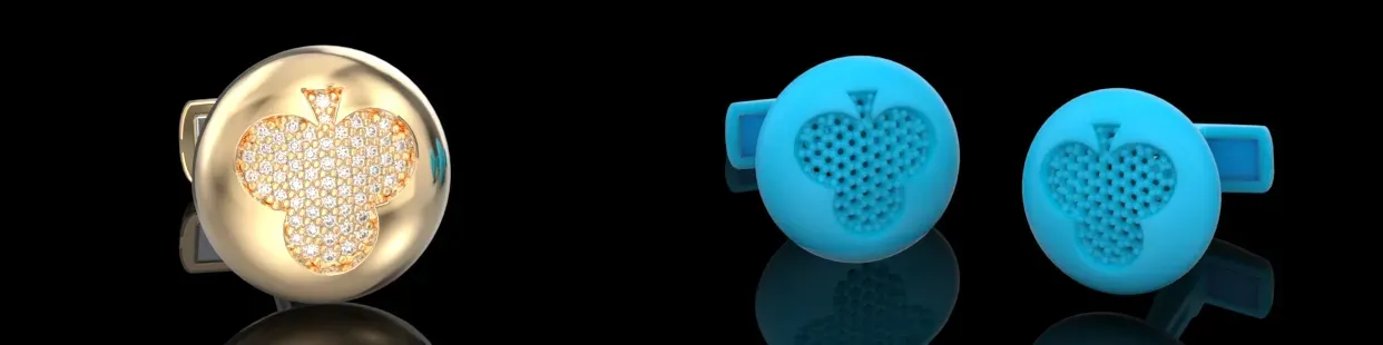 Modelli CAD di Gemelli con Chiusura Whale‑Back 3D | File di Design 3D per Gioielleria