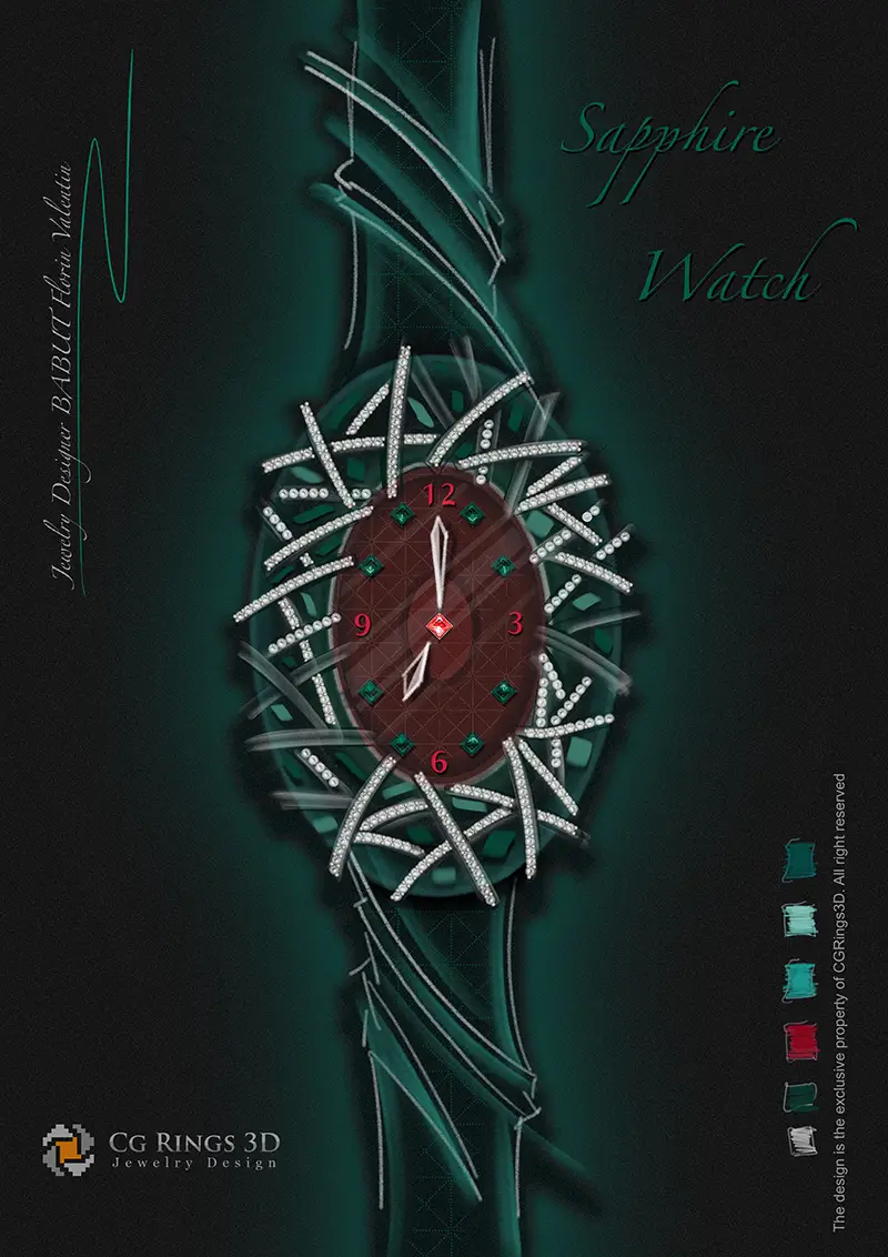 Jewelry Design (Digital) - Clock Design